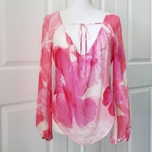 Blumarine Silk Floral Blouse